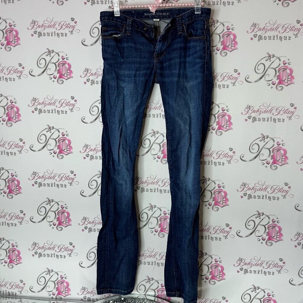 Banana Republic pants skinny Jeans Classic Style denim dark wash